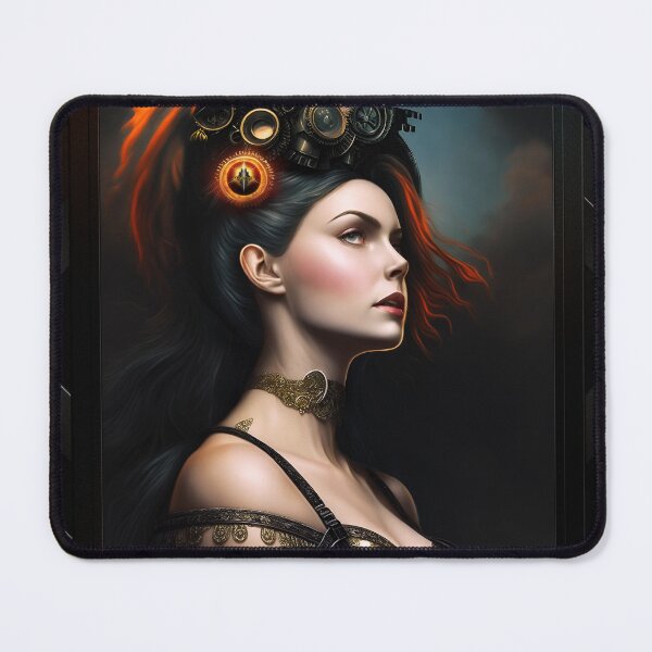Item preview, Watcher Of The Storm Steampunk Beauty Fantasy AI Concept Art by Xzendor7 designed and sold by Xzendor7 Digital Art Creations.