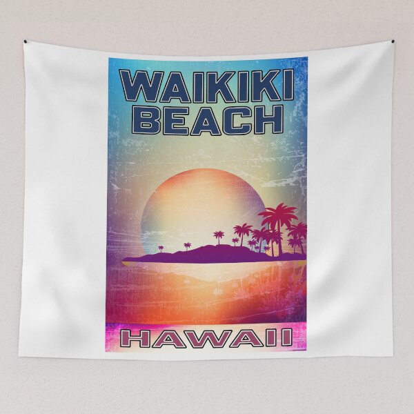 Item preview, Waikiki Beach Hawaii Surfing Beach Ocean Surf designed and sold by DESTINATIONS DECAL.