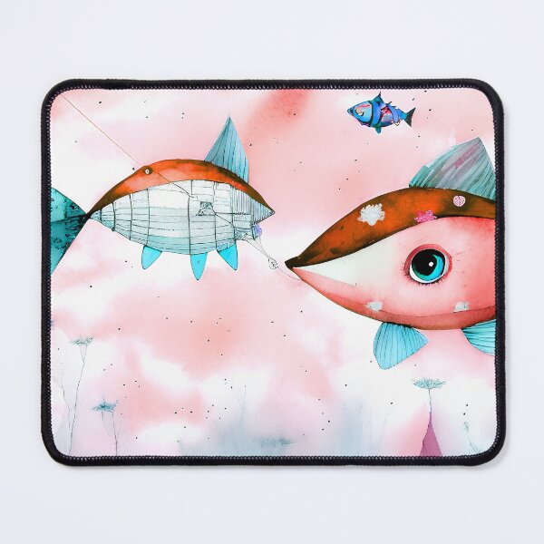 Item preview, Steampunk Fish Kites Kids Storybook Style Steampunk Surrealism Art for Kids - AI Generated Art 3 of 6 designed and sold by Beachy.