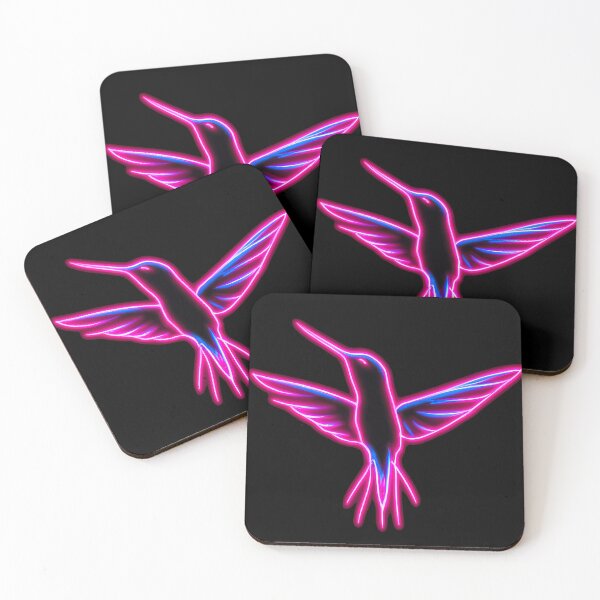 Item preview, Neon hummingbird designed and sold by TheScruffyGoose.