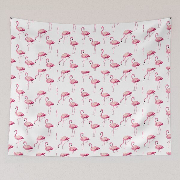 Item preview, Painted Pink Flamingo Pattern designed and sold by KatsCanvas.
