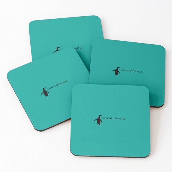 Artikelvorschau, Flying is Overrated Hoiho Penguin (Teal #03A096 background) entworfen und verkauft von SBPenguins.