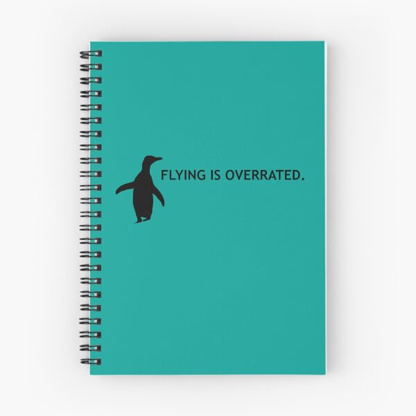 Artikelvorschau, Flying is Overrated Hoiho Penguin (Teal #03A096 background)  entworfen und verkauft von SBPenguins.