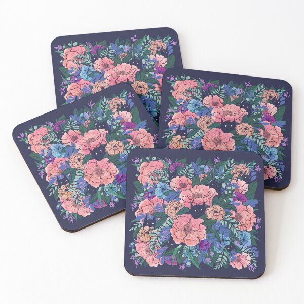 Item preview, Wild Flowers (on Blue) designed and sold by littleclyde.