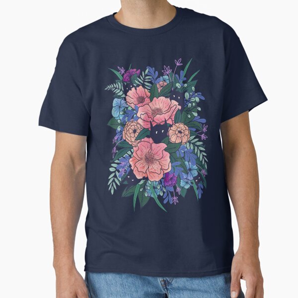 Vista previa del artículo con la obra «Flores silvestres (en azul)», diseñado y vendido por littleclyde.