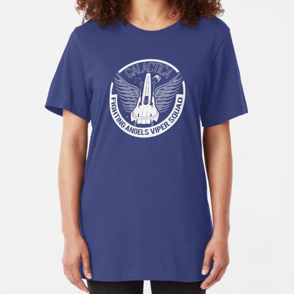 Battlestar Galactica - Fighting Angels Viper Squad Slim Fit T-Shirt