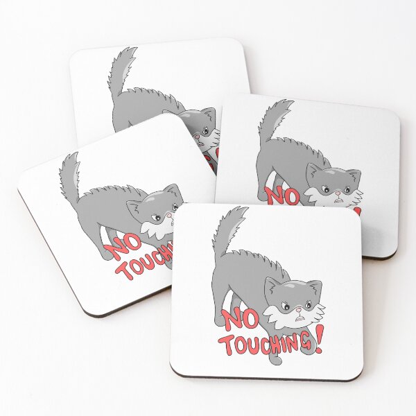 Item preview, No Touching Angry Cat designed and sold by shysnail.