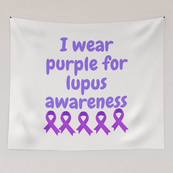 Artikelvorschau, I Wear Purple For Lupus Awareness entworfen und verkauft von Simo0455.