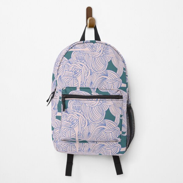 Item preview, Pink and blue pasta - green background designed and sold by LucyFaulke.