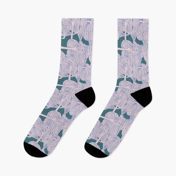 Item preview, Pink and blue pasta - green background designed and sold by LucyFaulke.