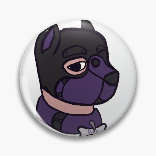 Item preview, Purple pup hood pup play mask designed and sold by InhabitedArtist.