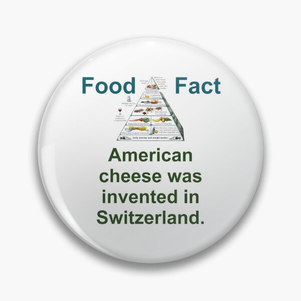 Item preview, American Cheese Was Invented - Food Fact designed and sold by CrankyOldDude.