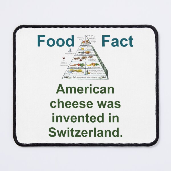 Item preview, American Cheese Was Invented - Food Fact designed and sold by CrankyOldDude.