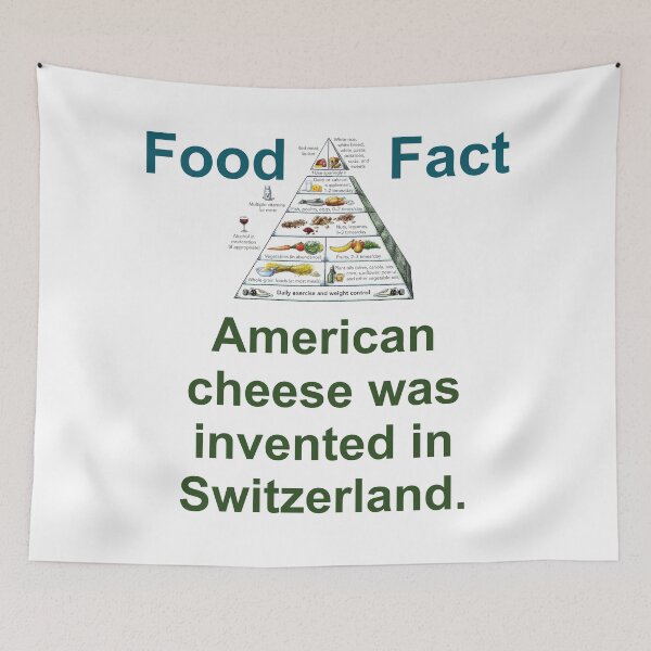 Item preview, American Cheese Was Invented - Food Fact designed and sold by CrankyOldDude.