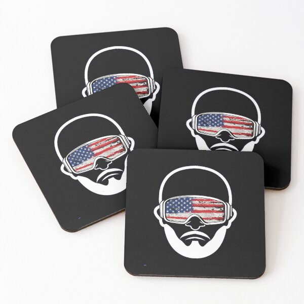 Item preview, Cool skiing helmet USA Men designed and sold by AgnesMBrae.
