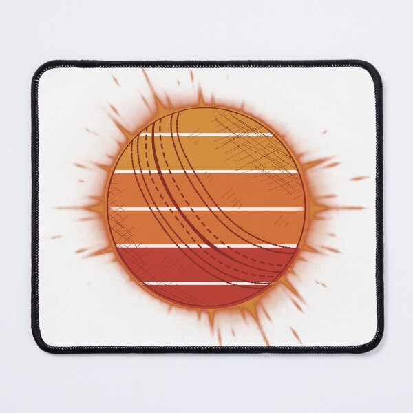 Artikelvorschau, Cricket Ball Retro Sunset Splatter entworfen und verkauft von Print-A-Joke.