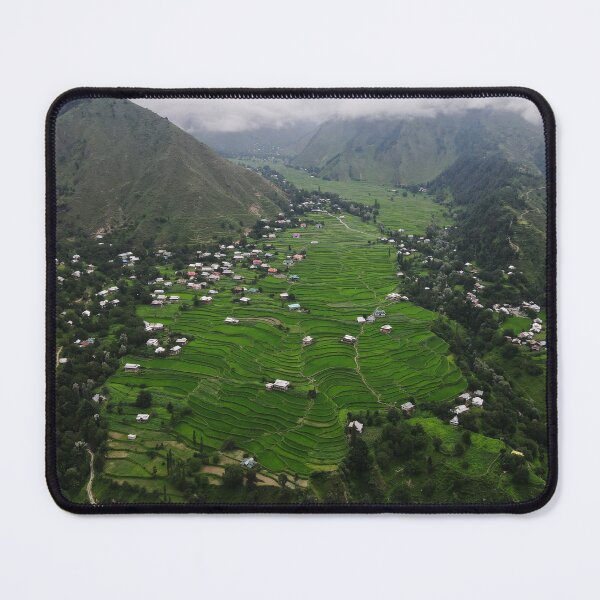 Item preview, Rice Fields of Leepa Valley Mountains designed and sold by GoghGetta.