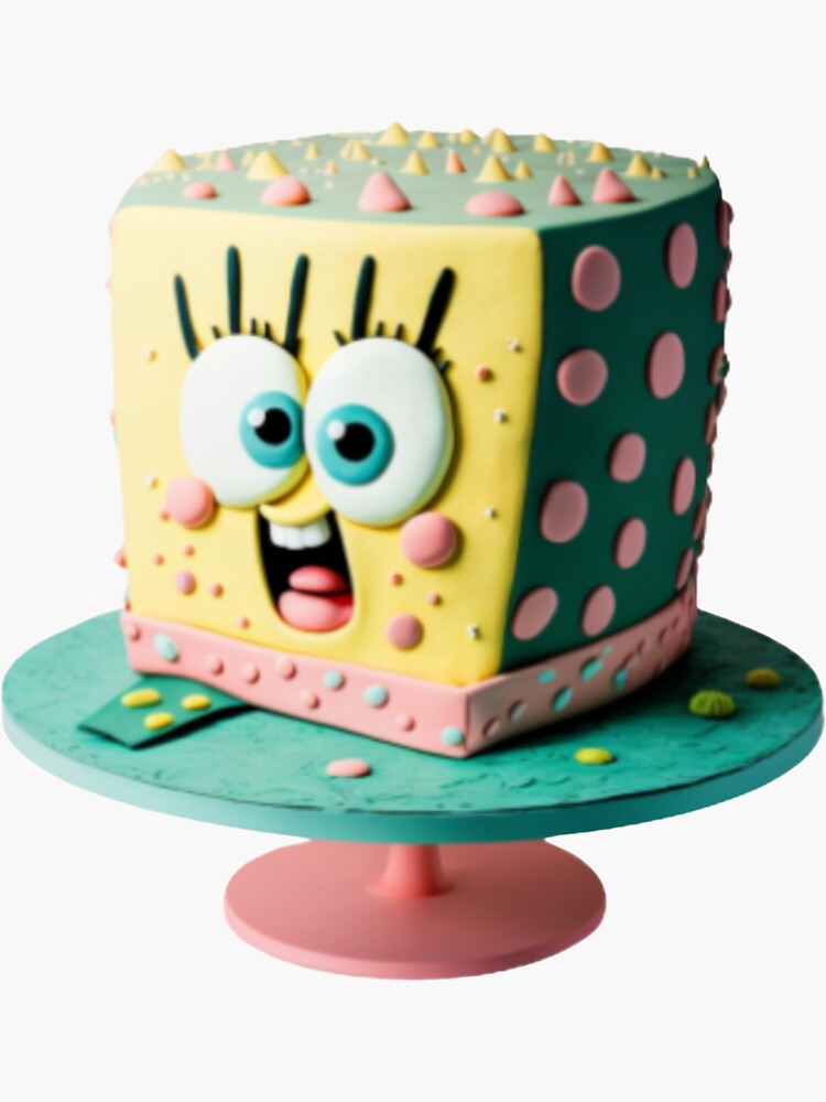 SpongeBob SquarePants - SpongeBob Mommy of the Birthday Boy Theme Party  Sticker for Sale by RETL