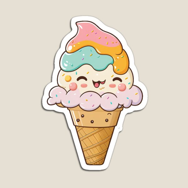 Item preview, Funny ice cream illustration designed and sold by myuglybackpack.