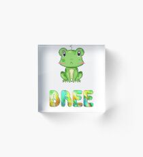 Bree Frog Acrylic Block