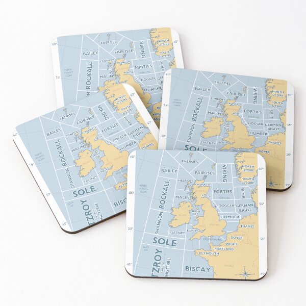 Item preview, Shipping Forecast Regions - Sand Design designed and sold by CanterburyArt.