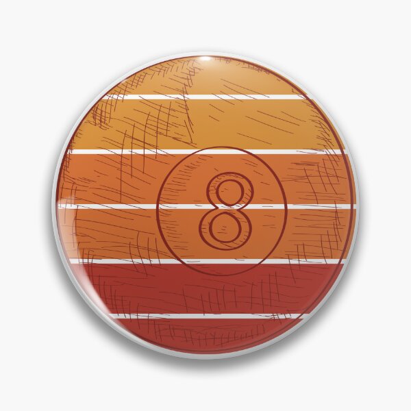 Item preview, Billiards Retro Sunset Splatter designed and sold by Print-A-Joke.