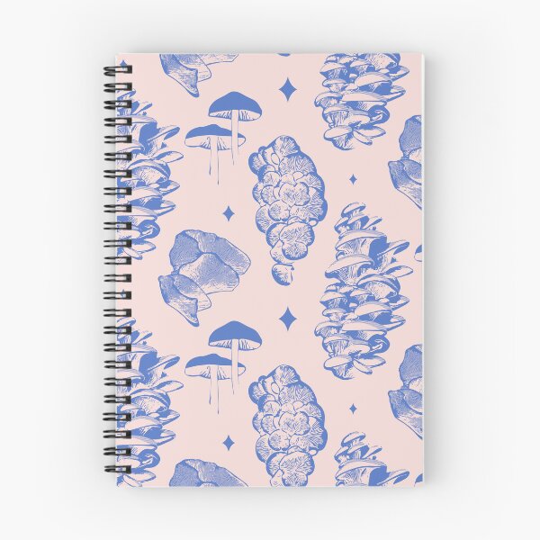Item preview, Magic mushrooms - blue on pink designed and sold by LucyFaulke.