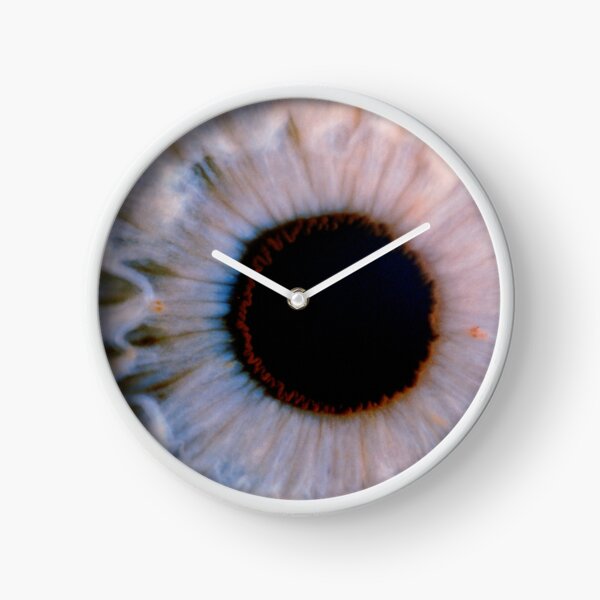 Macrophotograph of the human eye Clock