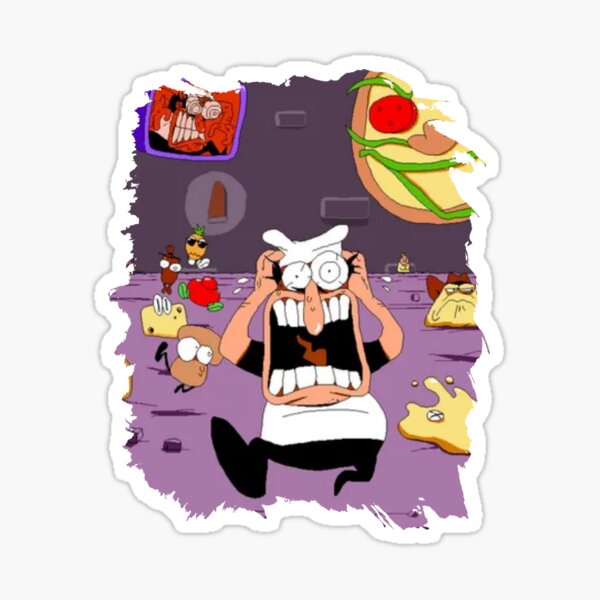 Pizza Tower - Peppino w/ Topping Girls Sticker for Sale by DarkMysteryMan