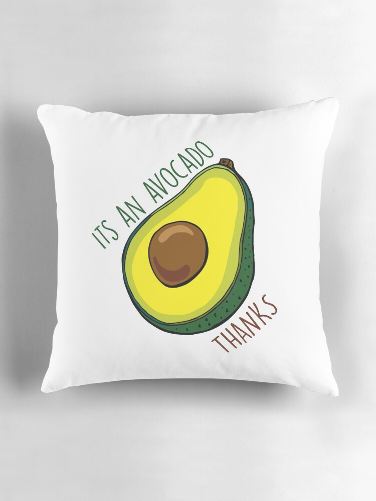Cojín for Sale con la obra «Es un aguacate gracias» de nambro