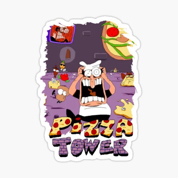 Pizza Tower - Peppino w/ Topping Girls Sticker for Sale by DarkMysteryMan