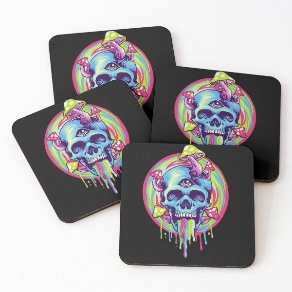 Item preview, Skull Psicodelic Hippie designed and sold by helrisoniart182.