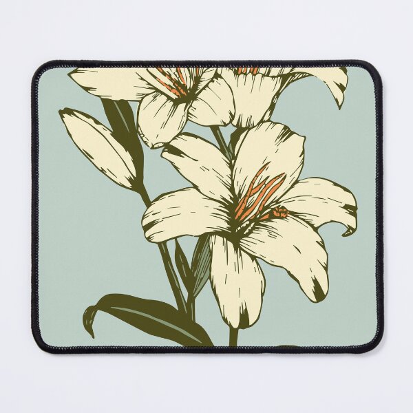 Item preview, vintage botanical garden-white blooming flower designed and sold by UnaWu533.