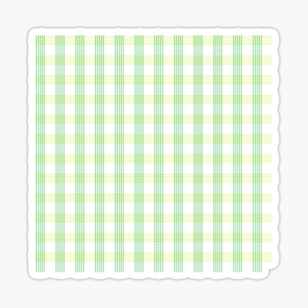 Plaid Green Pattern Soft St. Patricks Day Sticker