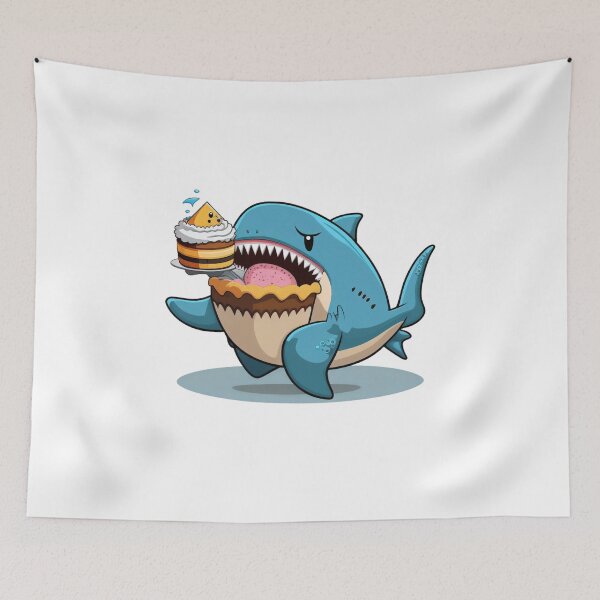 Item preview, croissant shark designed and sold by sweary12.