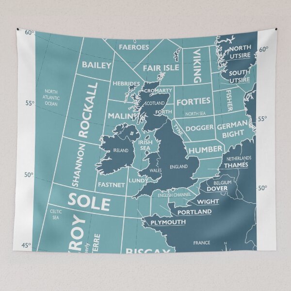 Item preview, Shipping Forecast Regions designed and sold by CanterburyArt.