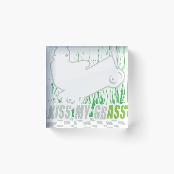 Item preview, Lawnmower Racing Kiss My Grass Stunt designed and sold by offroadstyles.