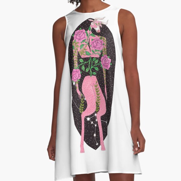 Zodiac-Taurus A-Line Dress