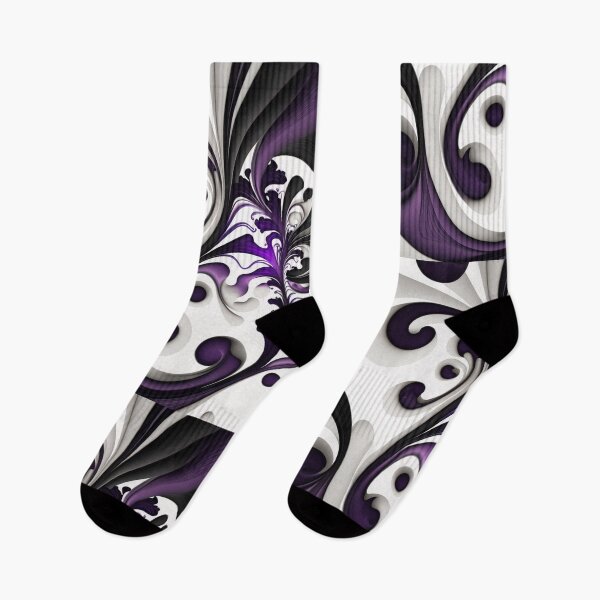 Item preview, Abstract Art Purple and White Patterns designed and sold by EnzoZs.