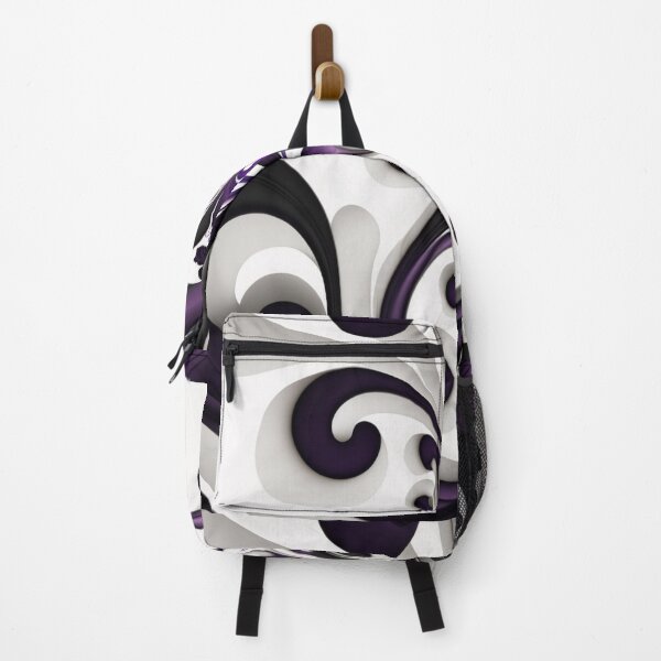 Item preview, Abstract Art Purple and White Patterns designed and sold by EnzoZs.