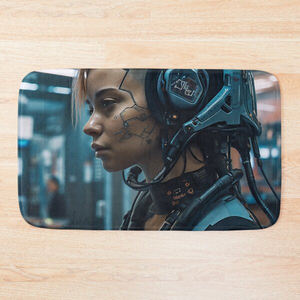 Item preview, Cybernetic meets human in this captivating cyber girl artwork designed and sold by CreationP.