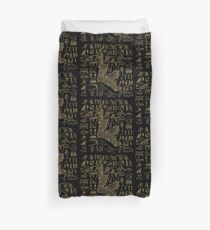 Funda nórdica Anubis egipcio y jeroglíficos