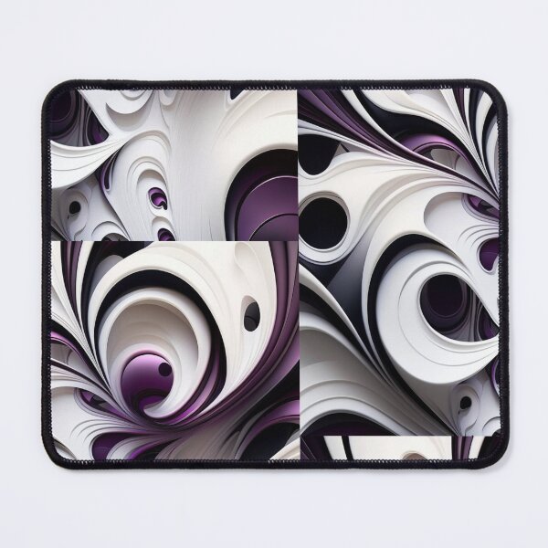 Item preview, Abstract Art Purple and White Patterns Design designed and sold by EnzoZs.
