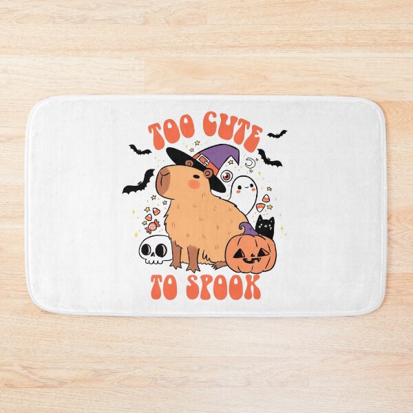 Item preview, Too cute to spook Capybara Halloween designed and sold by Yarafantasyart.