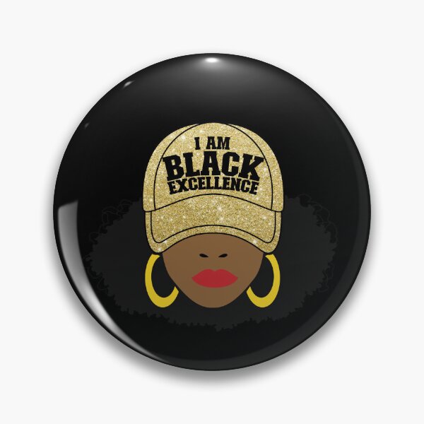 Item preview, I Am Black Excellence Afro Girl Woman's Black Excellence Gear designed and sold by DynamicDesign.