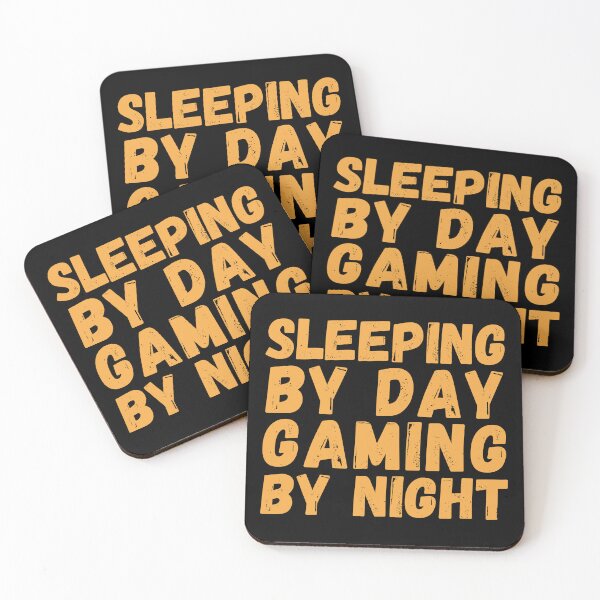 Item preview, Sleeping By Day Gaming By Night-Gaming Addict designed and sold by letsgetinspired.
