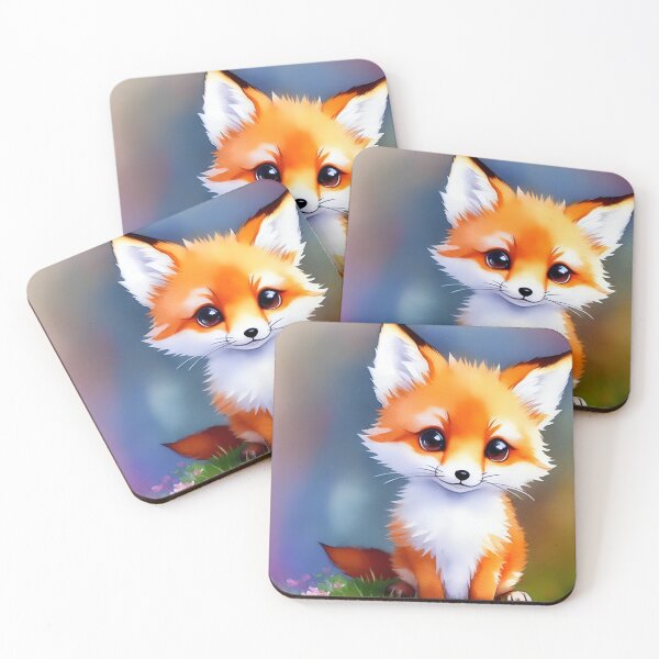 Item preview, Cute little fox sitting designed and sold by Girly-Universe.