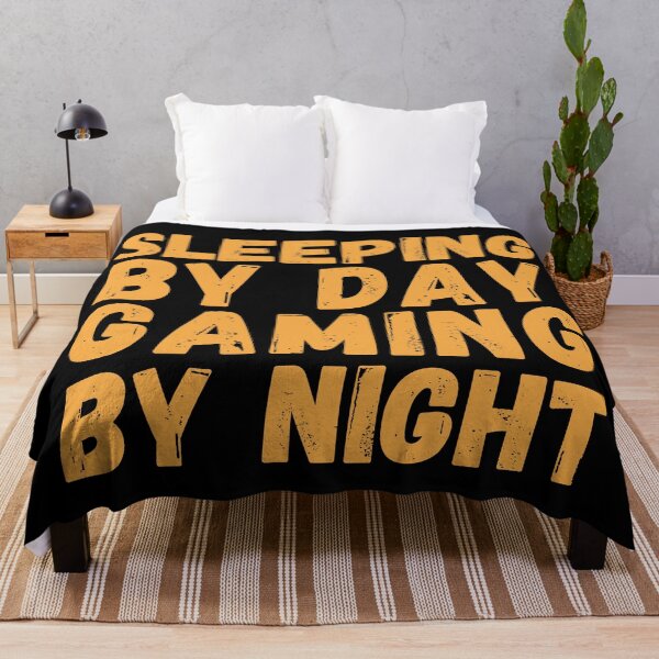 Item preview, Sleeping By Day Gaming By Night-Gaming Addict designed and sold by letsgetinspired.