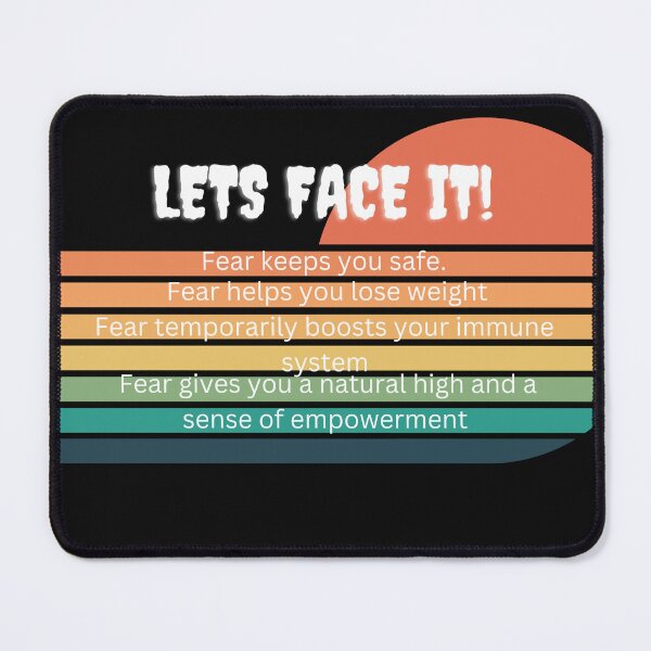 Item preview, Lets Face It fun way to overcome failure Atychiphobia Distress Retro Sunset designed and sold by gulnaz797.