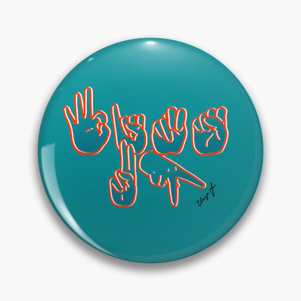 Item preview, Miami Dolphins Fins Up in ASL designed and sold by Ezlinarts.